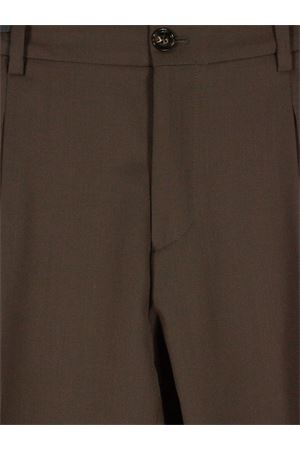 Brown virgin wool blend Riccardo trousers BE ABLE | RICCARDOCCMLRMORO